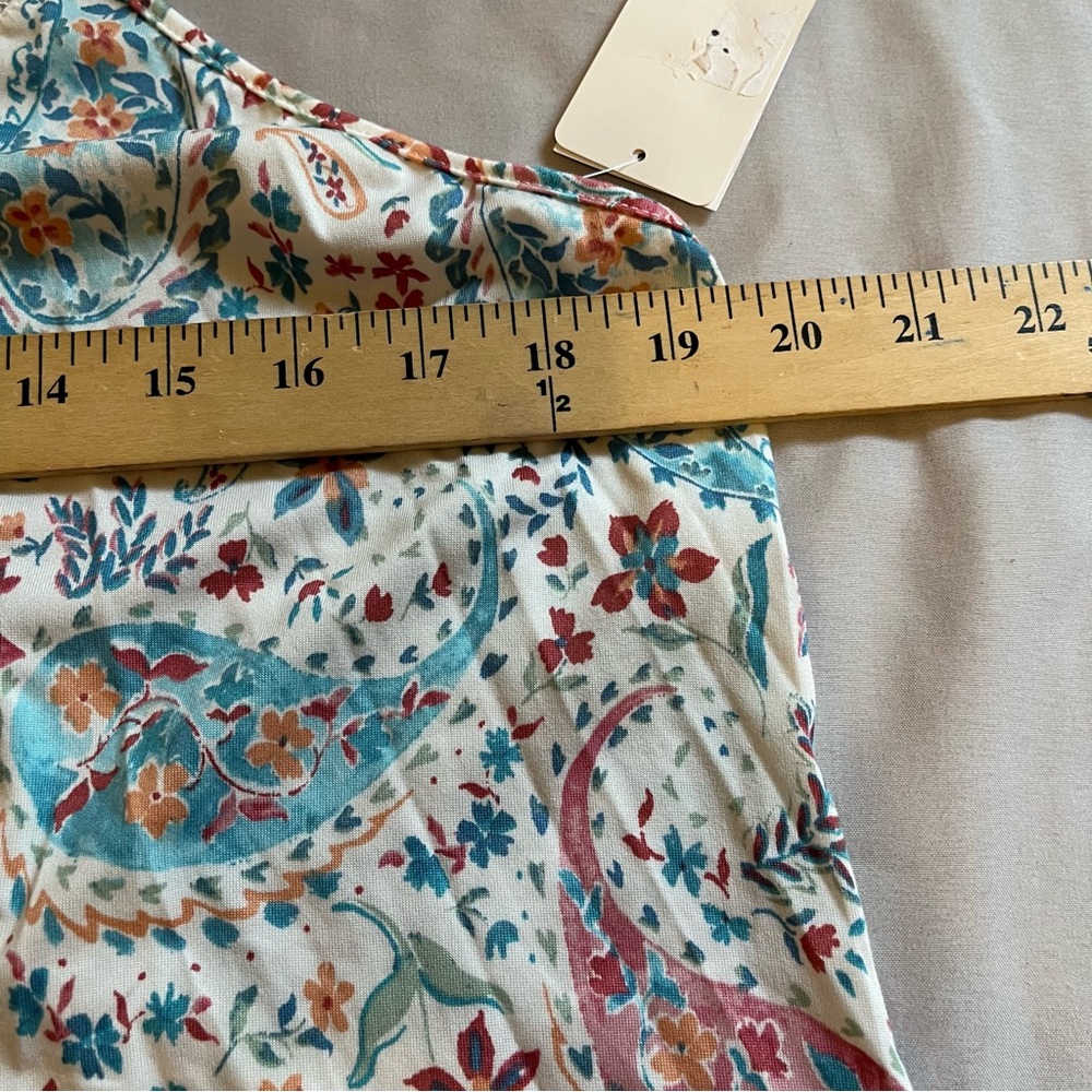 Flora by Floral Nikrooz Short Pajama Set Paisley Floral XL NWT - Picture 7 of 9